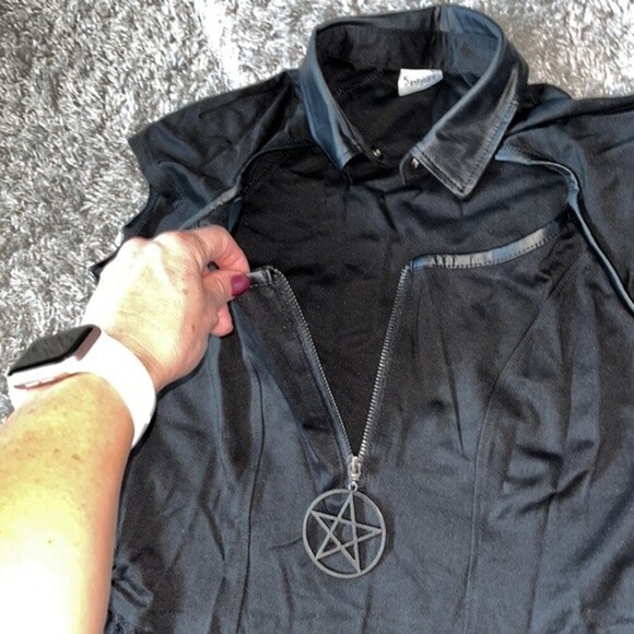 Black Magic Witch Halloween Costume Small Witchy Goth Cosplay Whimsygoth Magic - Picture 9 of 15